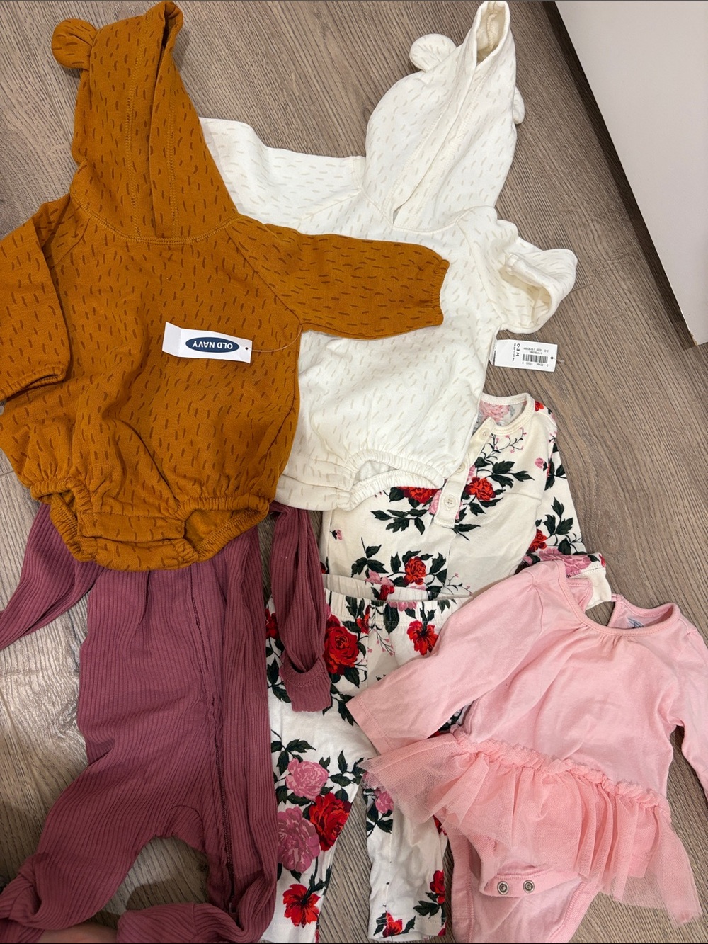 0-3 month baby bundle outfits-some brand new and never worn.